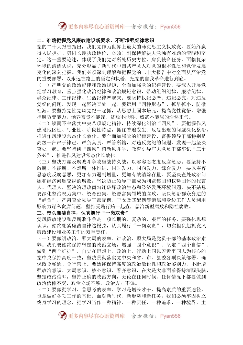 在2025年集体廉政谈话会上的发言提纲.docx_第2页