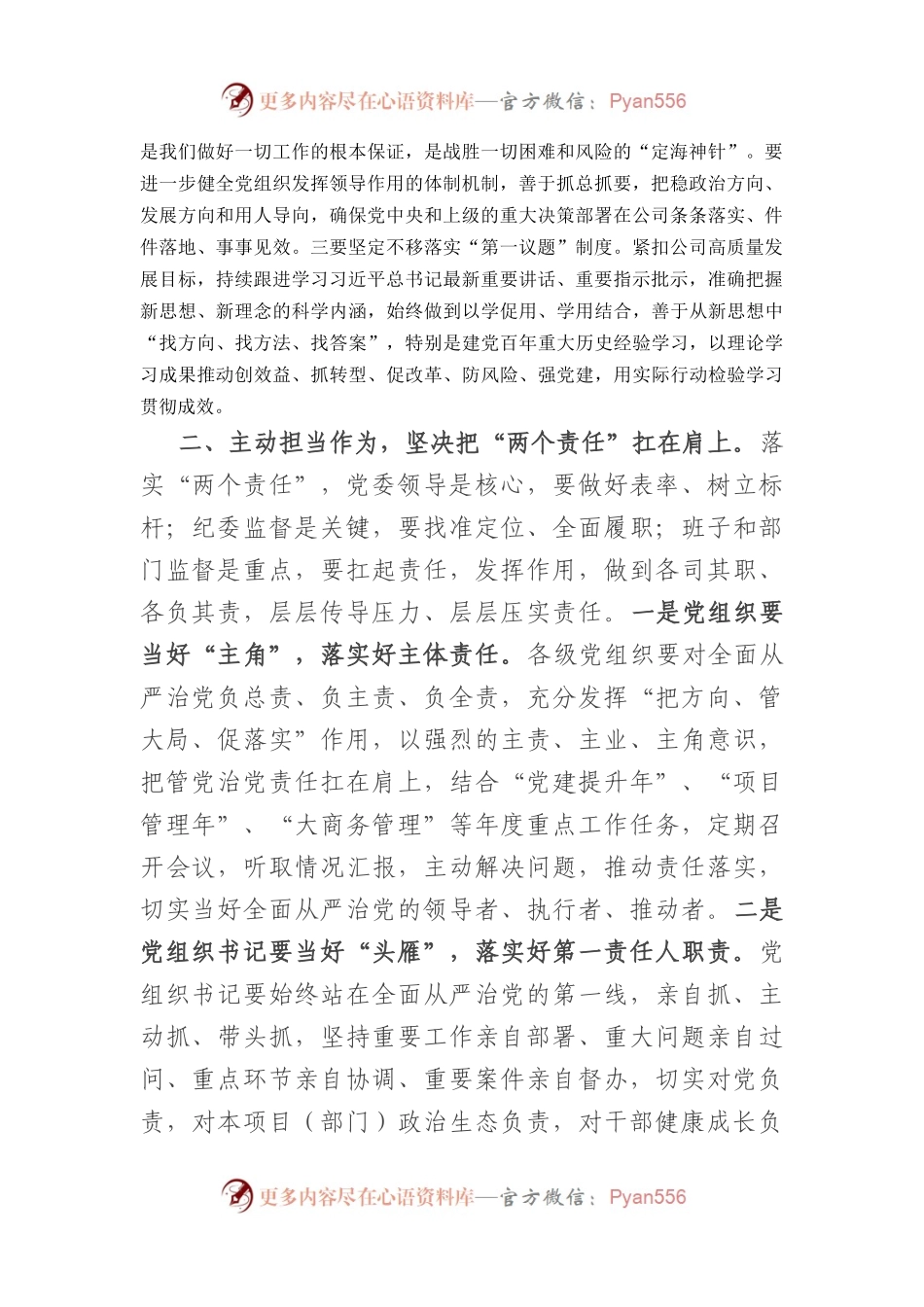 在公司党委、纪委落实全面从严治党“两个责任”会商会议上的讲话.docx_第2页