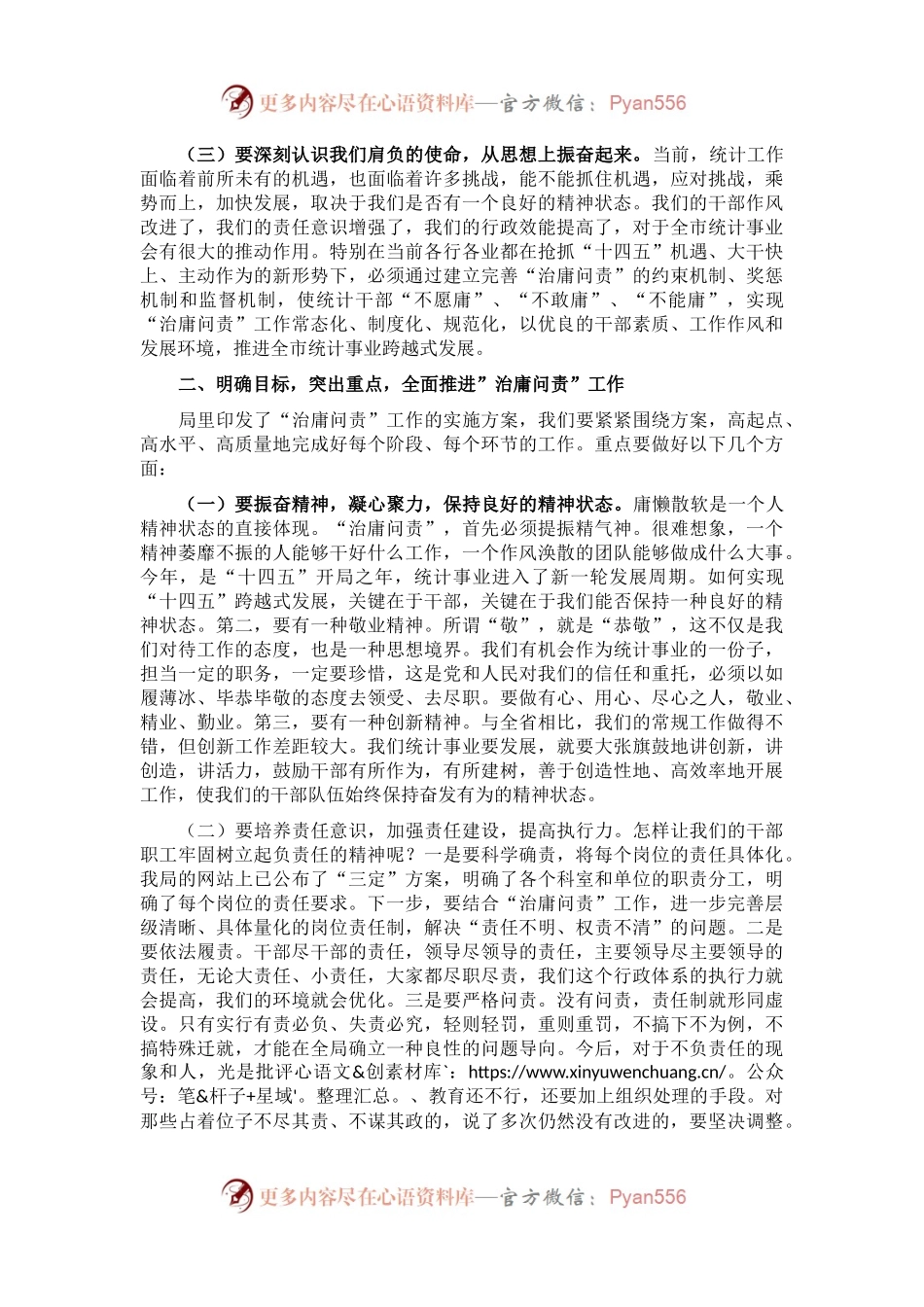 在市统计局“治庸问责”工作动员大会上的讲话.docx_第2页
