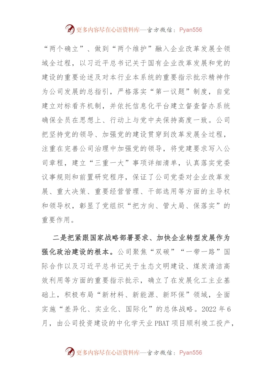 在国资国企系统政治建设专题推进会上的汇报发言.docx_第2页
