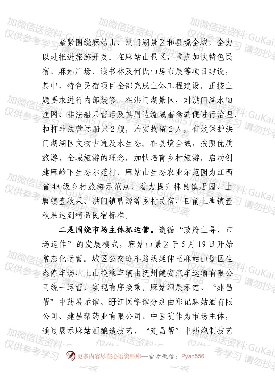在全市旅游产业发展座谈会上的发言.docx_第2页