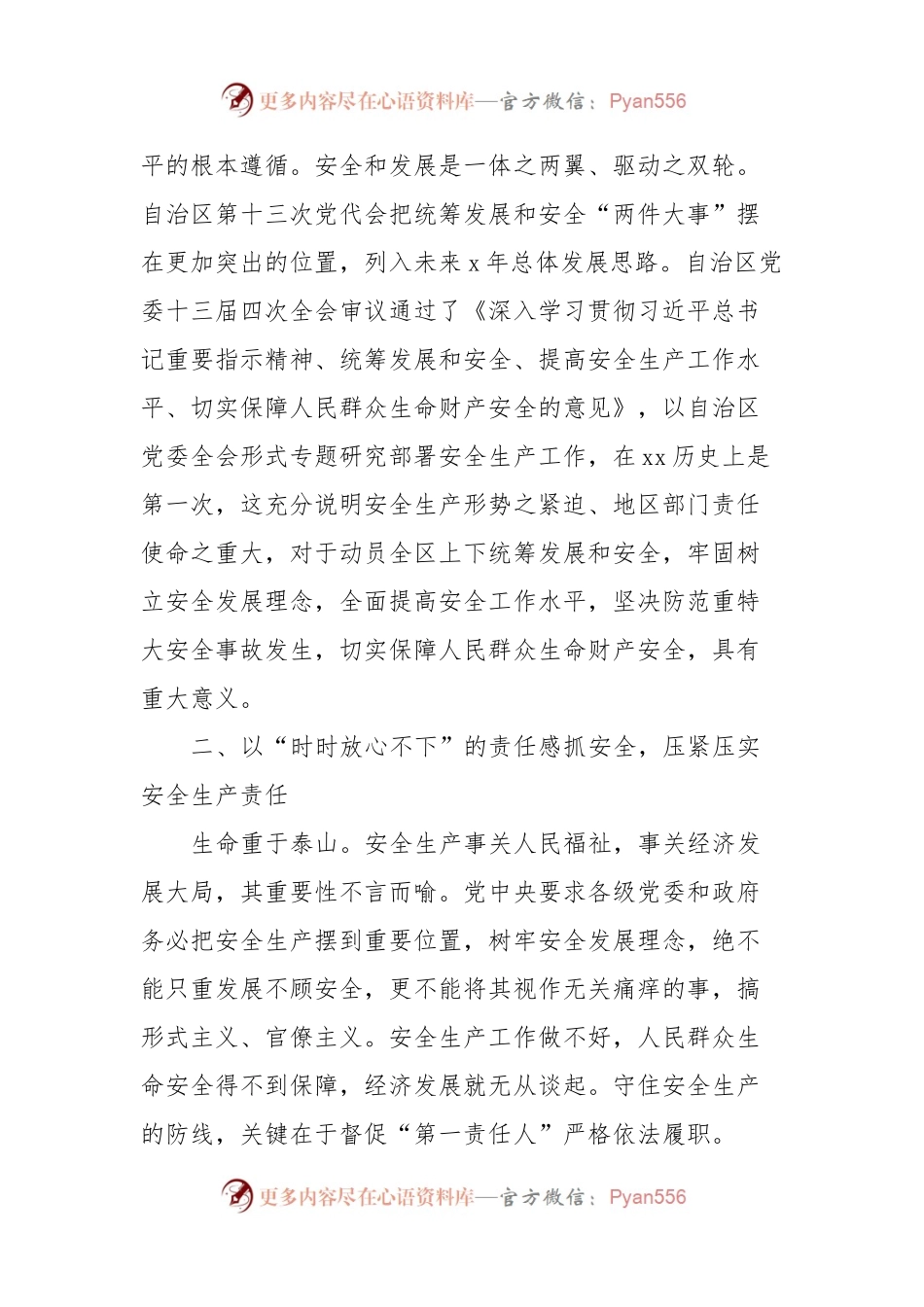 在党组中心组安全生产专题研讨交流会上的发言材料.docx_第2页