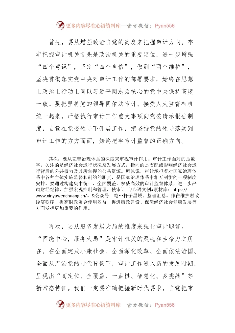 在审计委员会第一次会议上的讲话.docx_第2页
