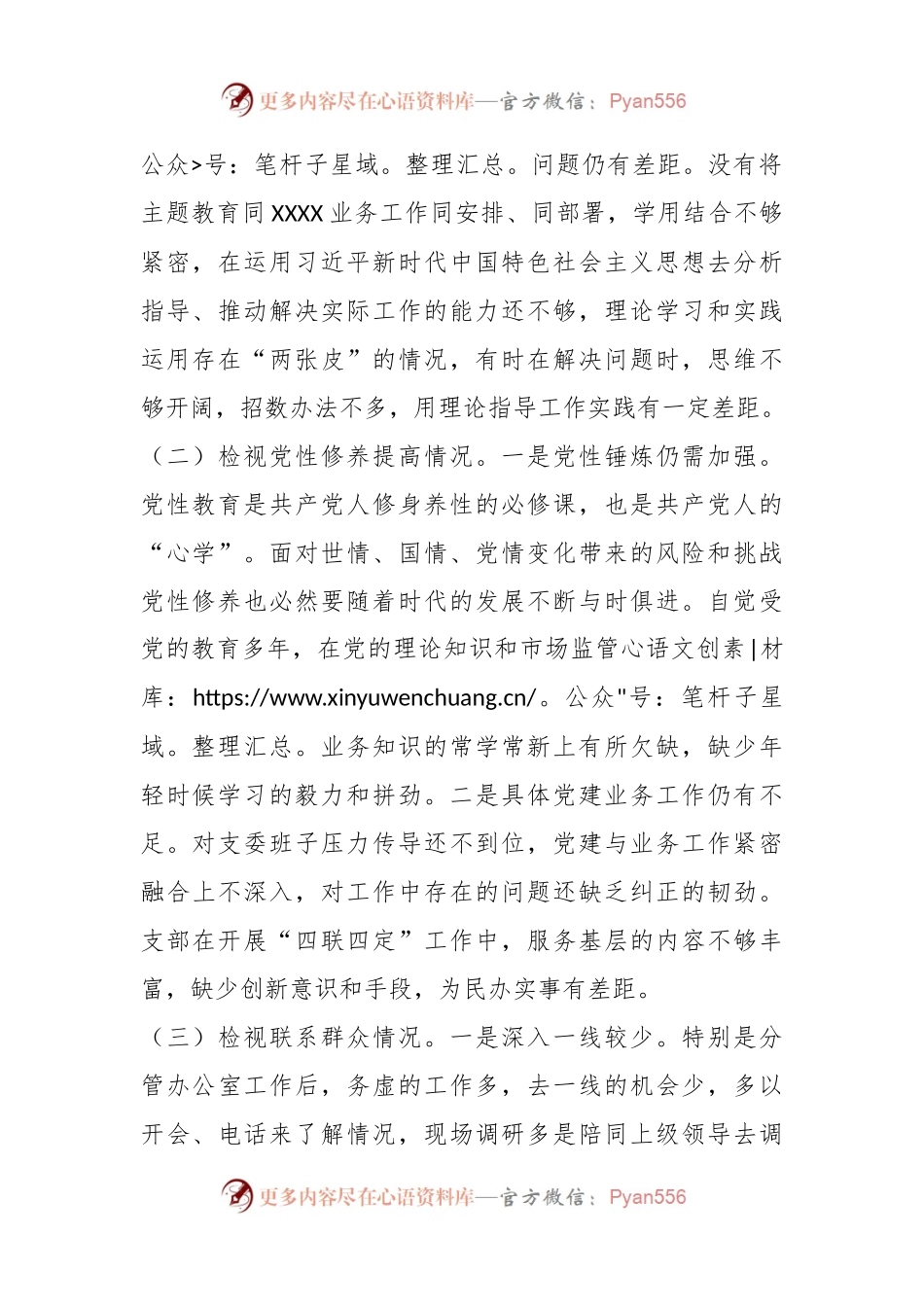 在党支部2023年度组织生活会上的发言稿提纲.docx_第2页