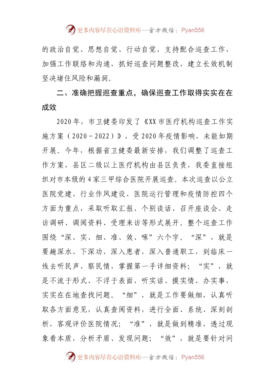 在医院巡查动员会上的讲话.docx_第2页
