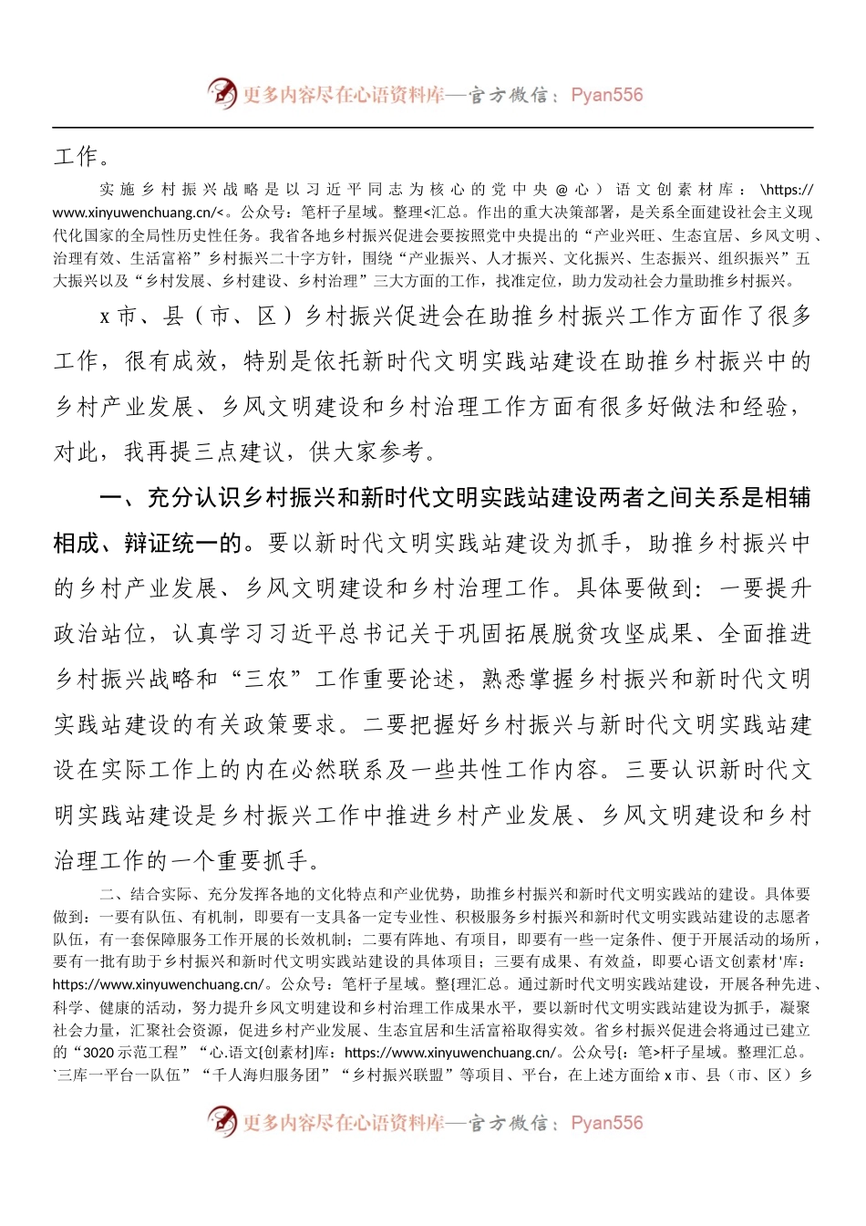 在市乡村振兴促进会新时代文明实践座谈会上的讲话 （1）.docx_第2页