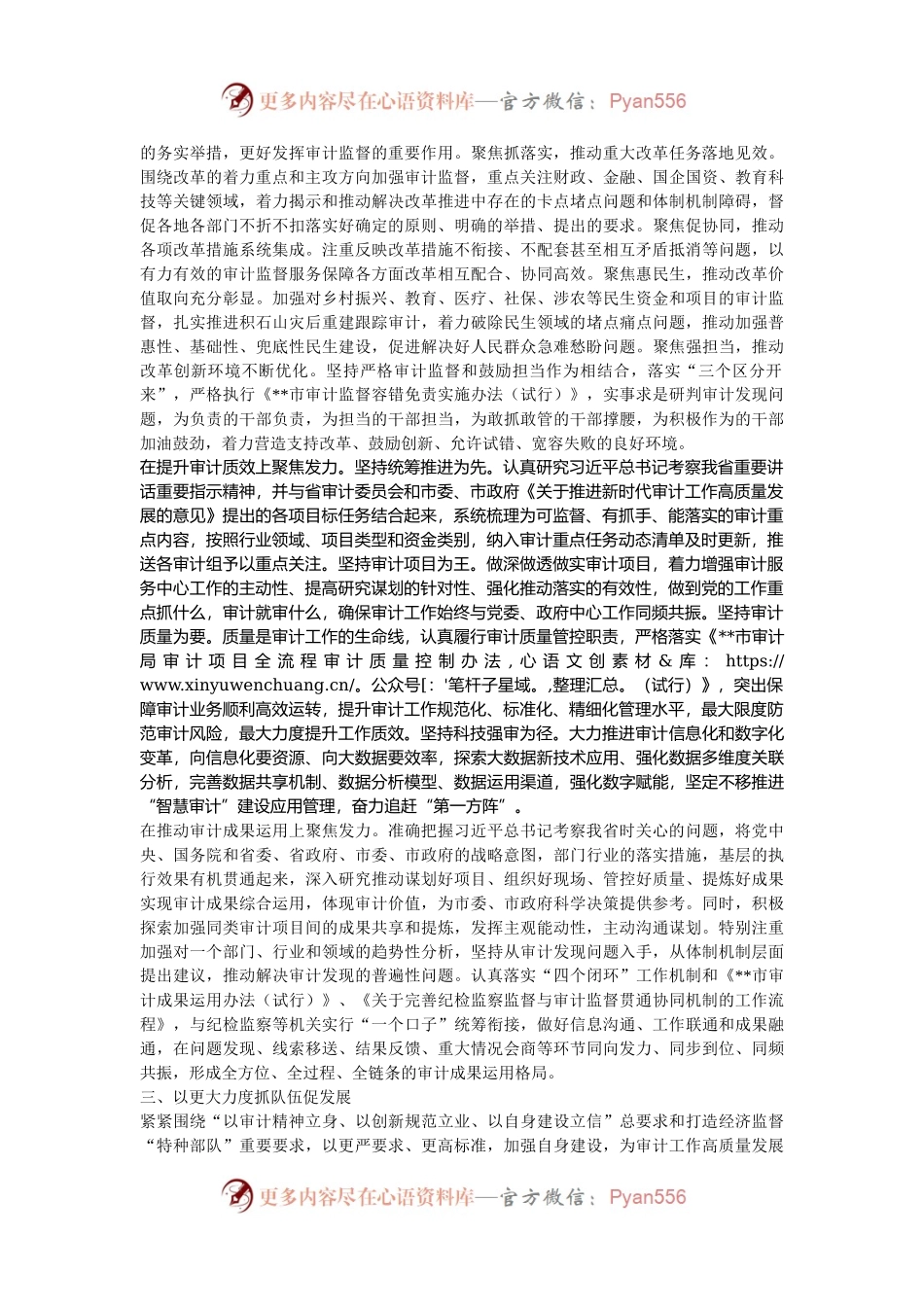 在审计局党组理论学习中心组集体学习习近平总书记重要讲话精神研讨会上的发言.docx_第2页