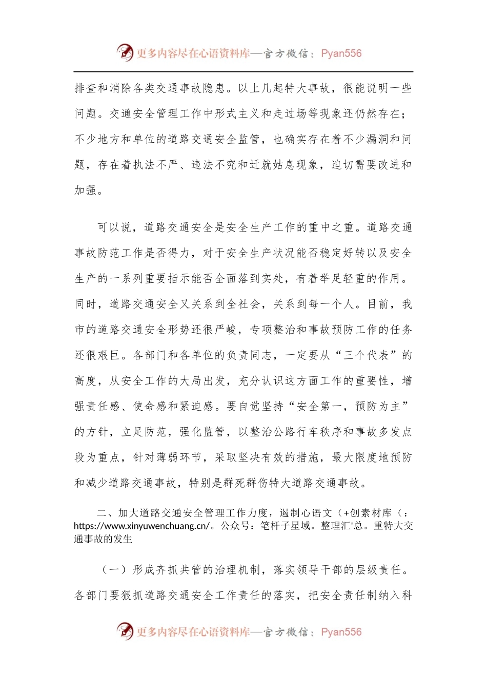 在全市道路交通安全工作会议上的讲话.docx_第2页