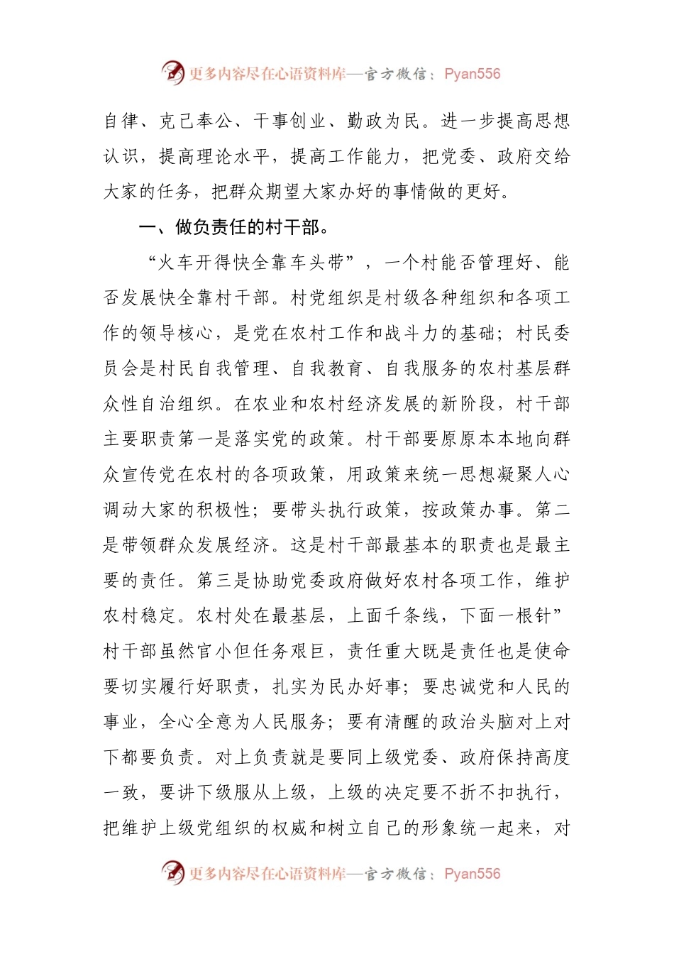 在新任村“两委”见面会上的讲话.docx_第2页