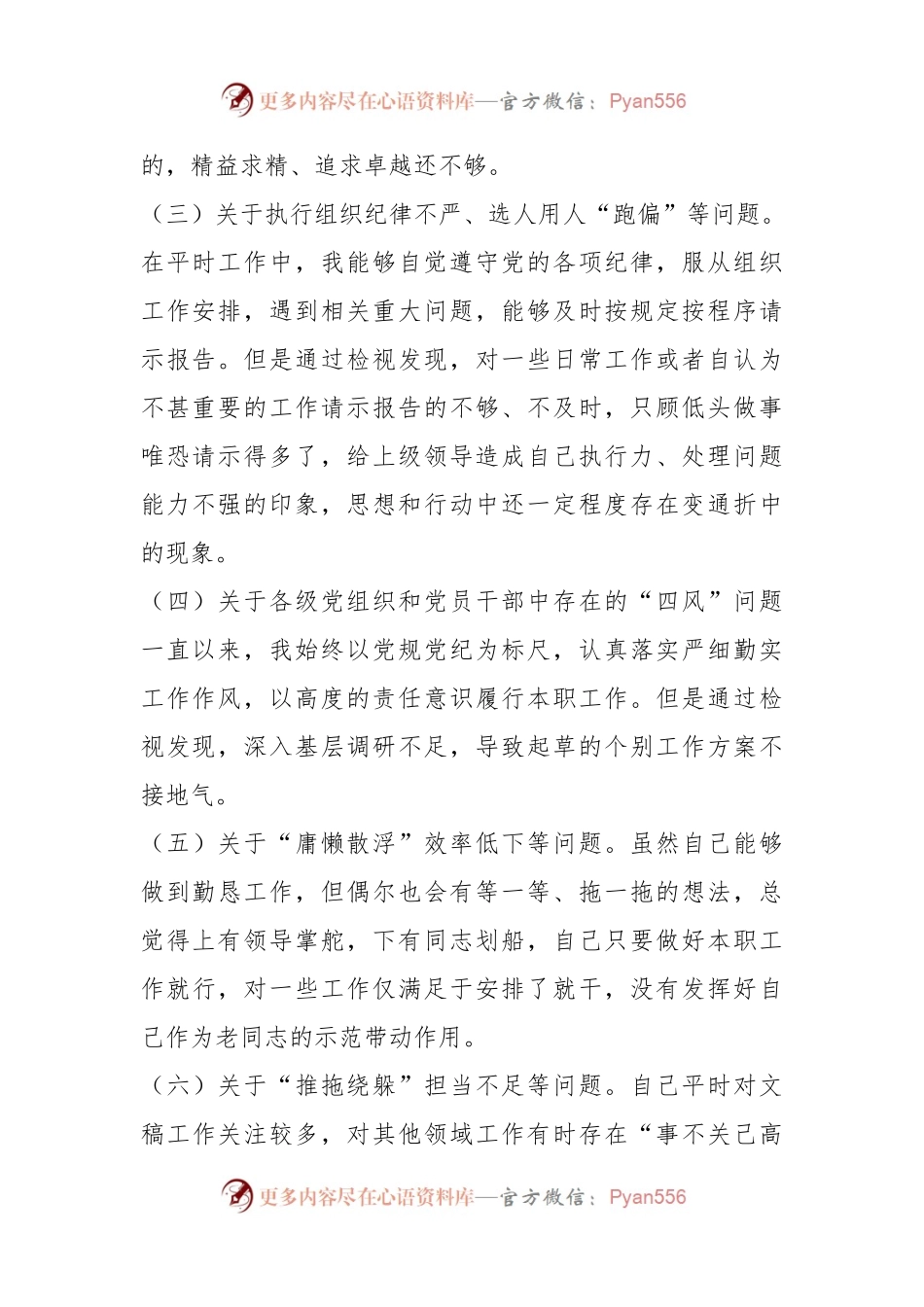 在党支部委员会党纪学习教育专题民主生活会上的个人剖析发言.docx_第2页