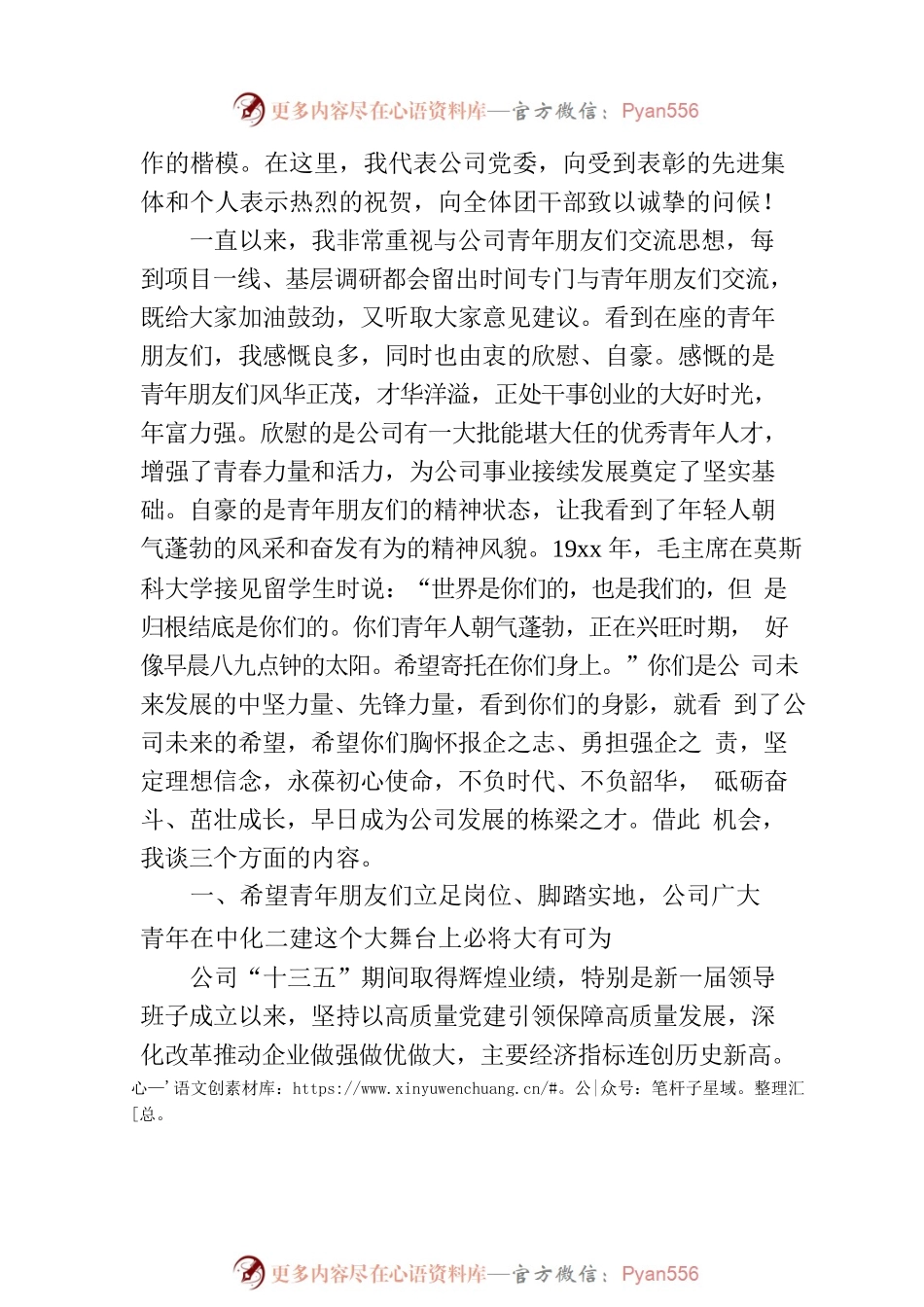在公司团委主题团日活动上的讲话（集团公司）.docx_第2页