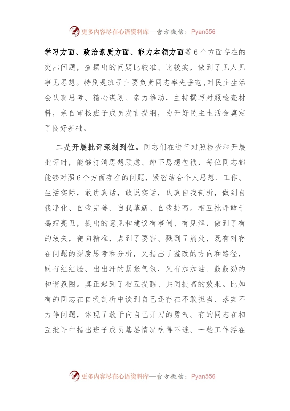 在参加指导乡镇主题教育民主生活会上的讲话.docx_第2页