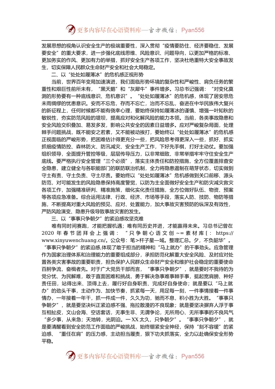 在应急管理局学习贯彻总书记在省部级主要领导干部专题研讨班上的重要讲话精神会议上的讲话.docx_第2页