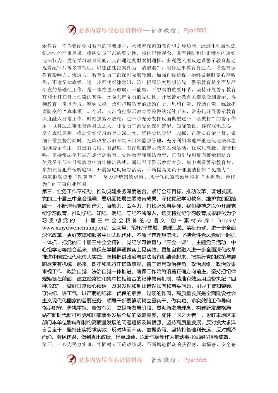 在党支部学习教育总结会上的讲话提纲.docx_第2页