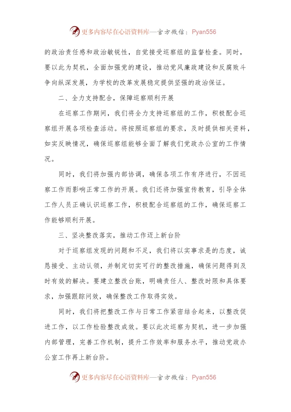 在巡察工作动员大会上的表态发言.docx_第2页