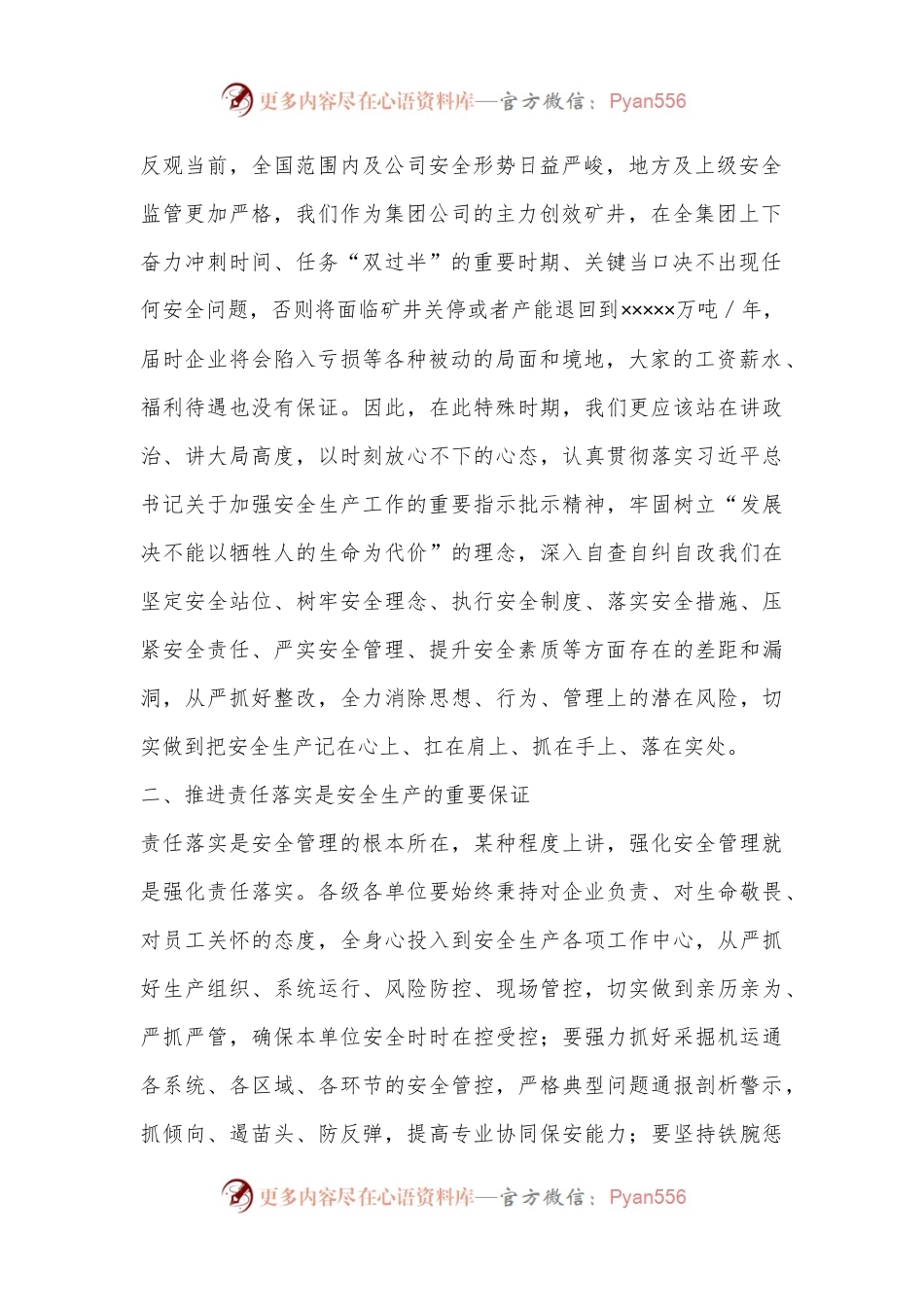 在公司2024年安全生产月启动仪式动员讲话.docx_第2页