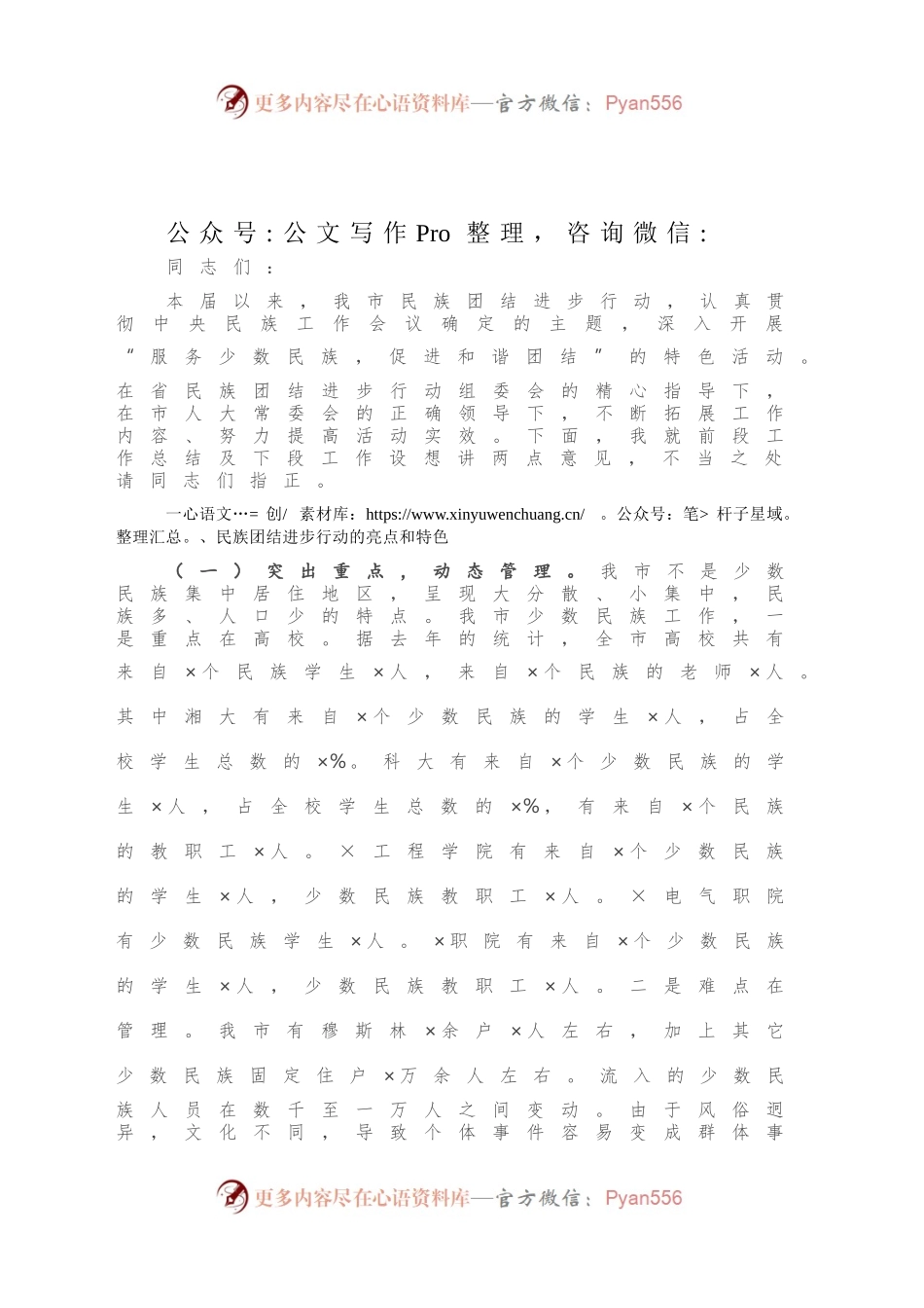 在市民族团结进步行动总结会上的讲话.docx_第2页