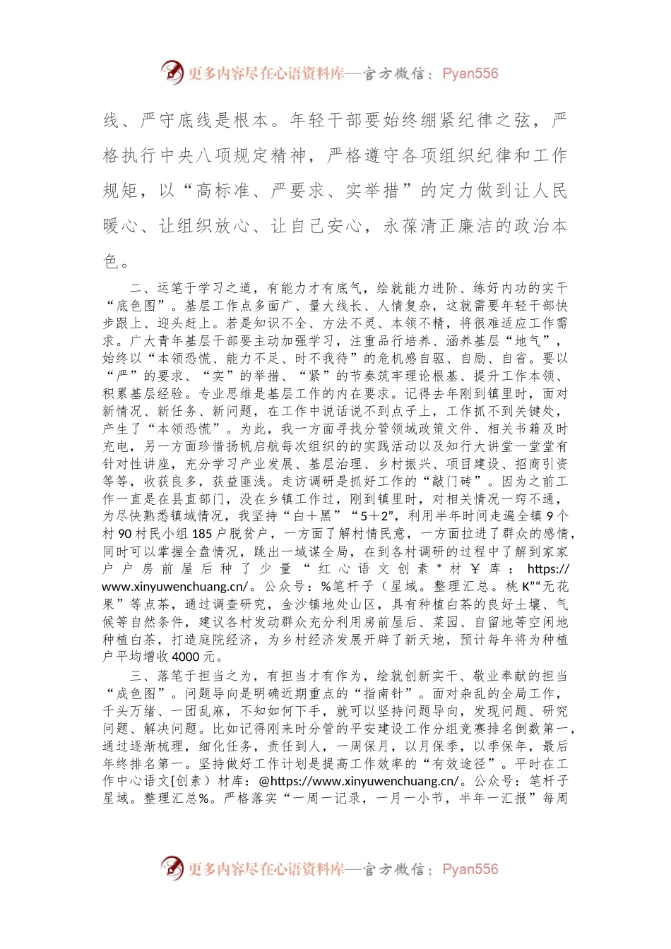在年轻干部座谈会暨挂职干部座谈会上的发言.docx_第2页