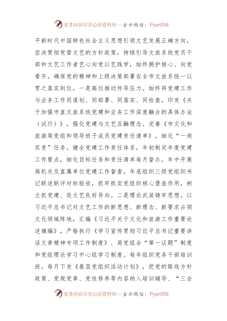 在全市党建与业务融合发展观摩会上的汇报发言.docx_第2页
