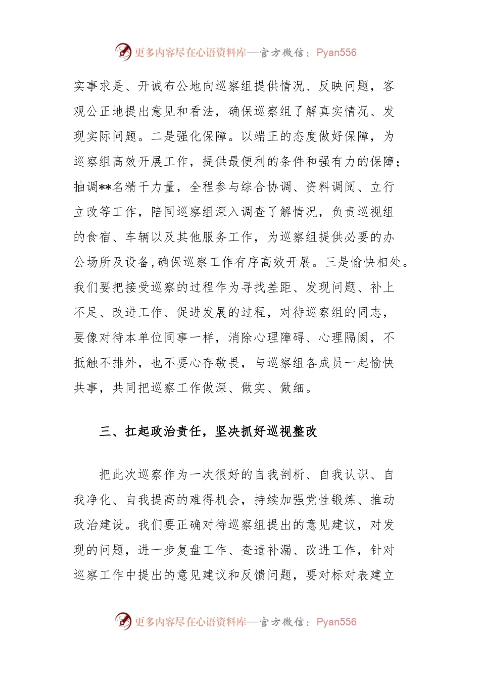 在巡视巡察工作动员会议上的表态发言.docx_第2页