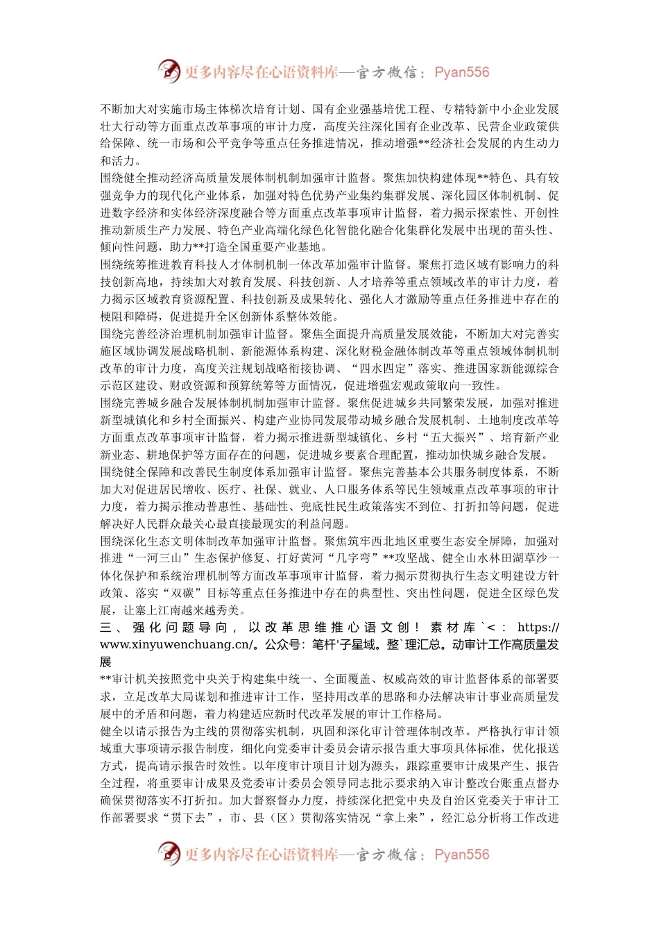 在审计厅党组理论学习中心组学习贯彻党的二十届三中全会精神研讨交流会上的发言.docx_第2页