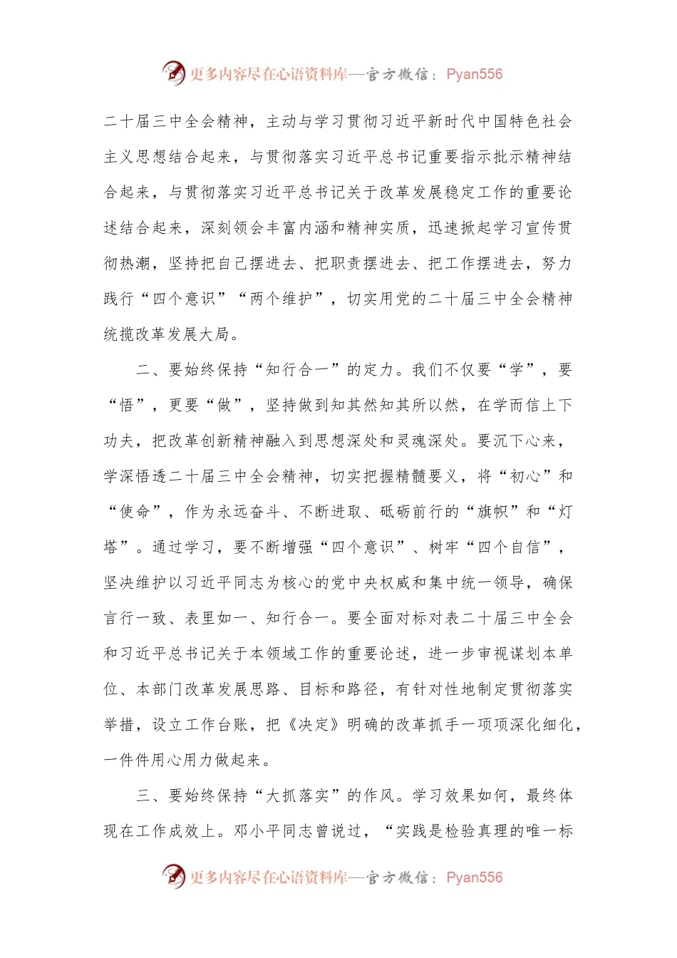 在中心组党的二十届三中全会精神专题学习研讨会议上的交流发言.docx_第2页