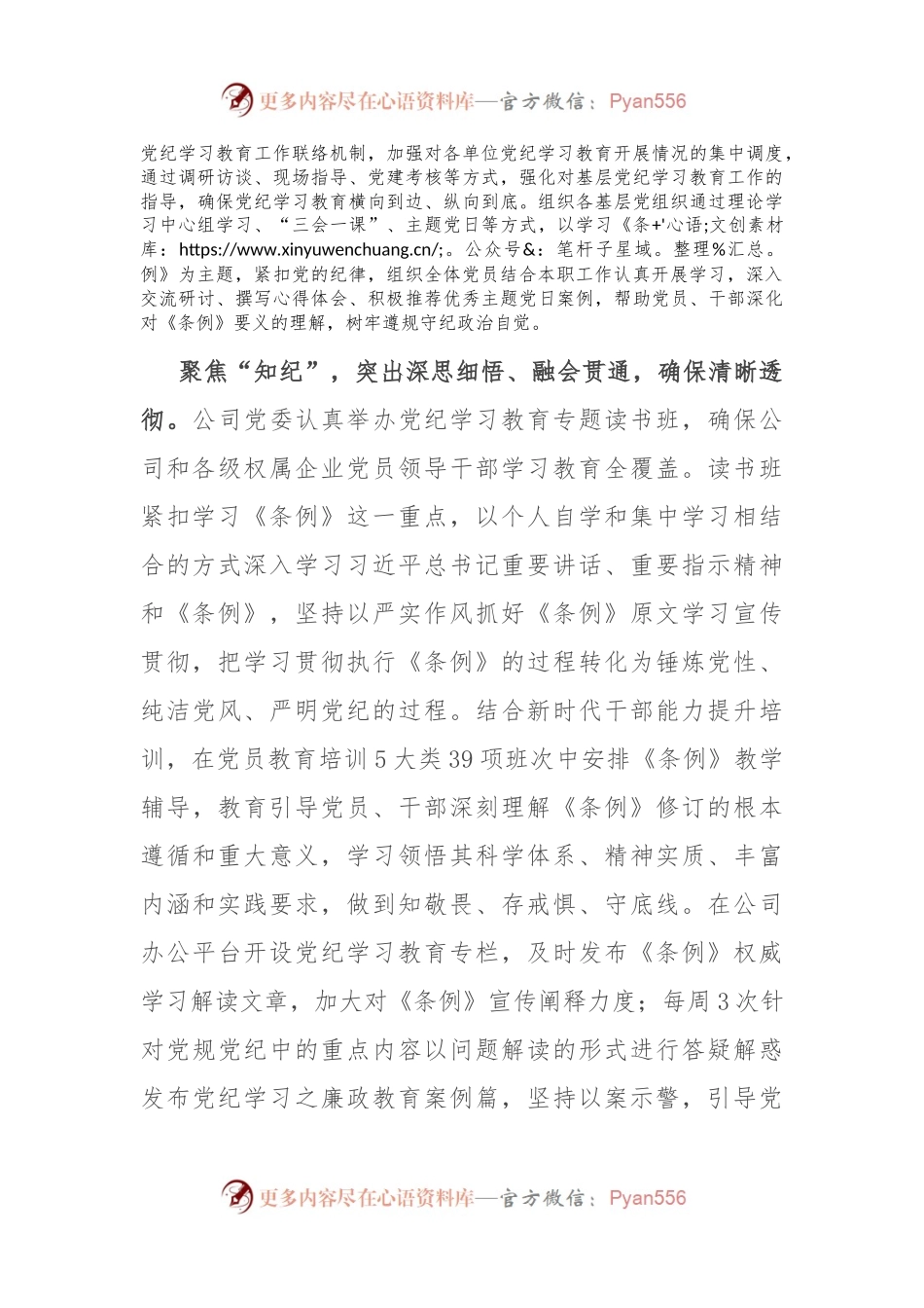在国资国企党纪学习教育总结会上的汇报发言.docx_第2页