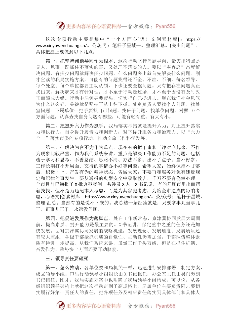 在市直文旅系统开展“深化整改、从严治理、提升效能、促进发展”专项行动动员会上的讲话.docx_第2页
