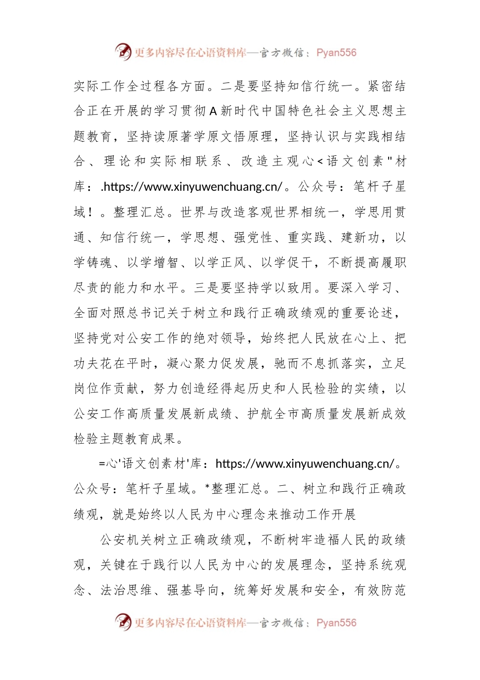 在公安机关理论中心组关于政绩观专题交流会上的发言稿材料.docx_第2页