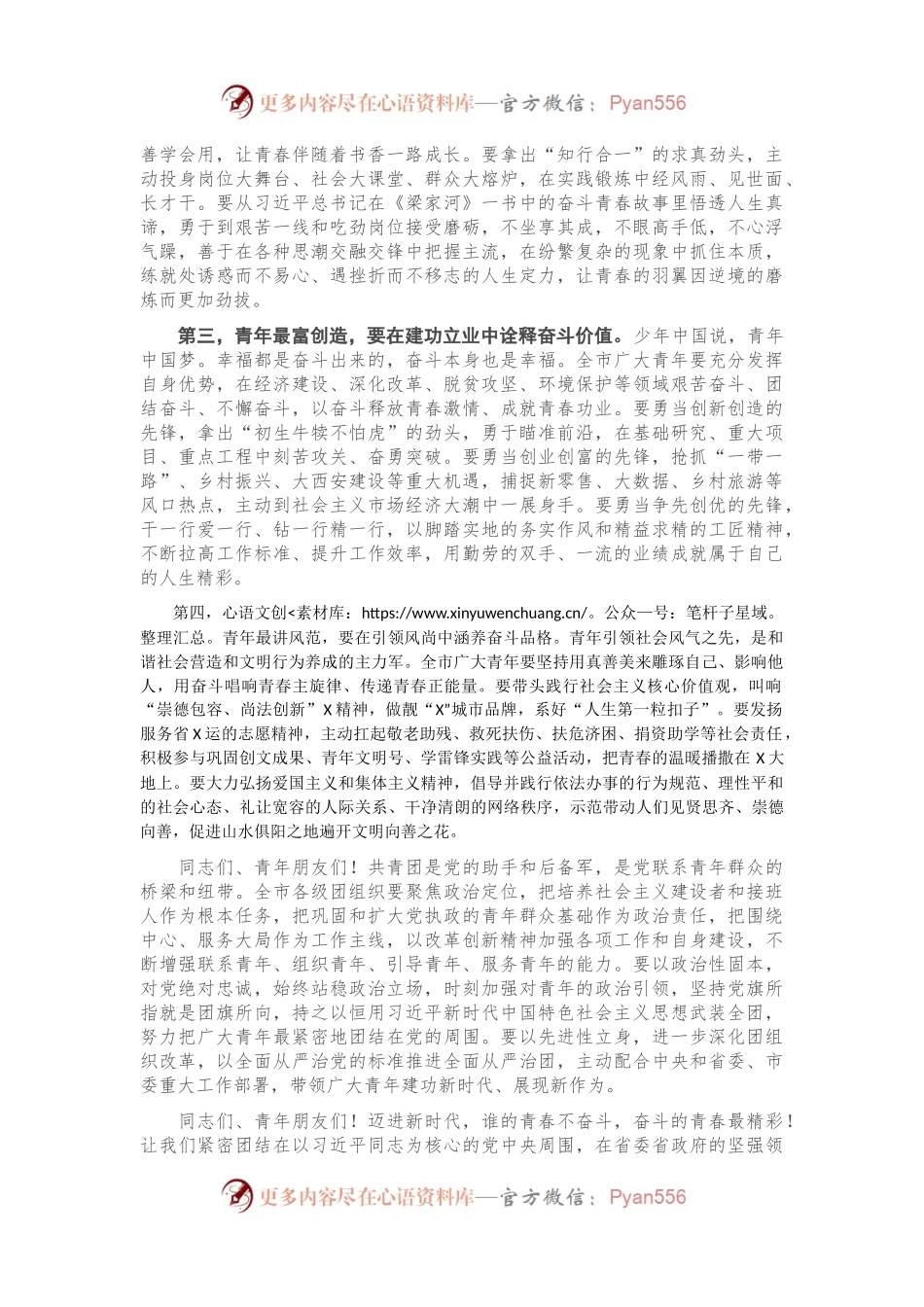 在共青团X市第X次代表大会上的讲话.docx_第2页