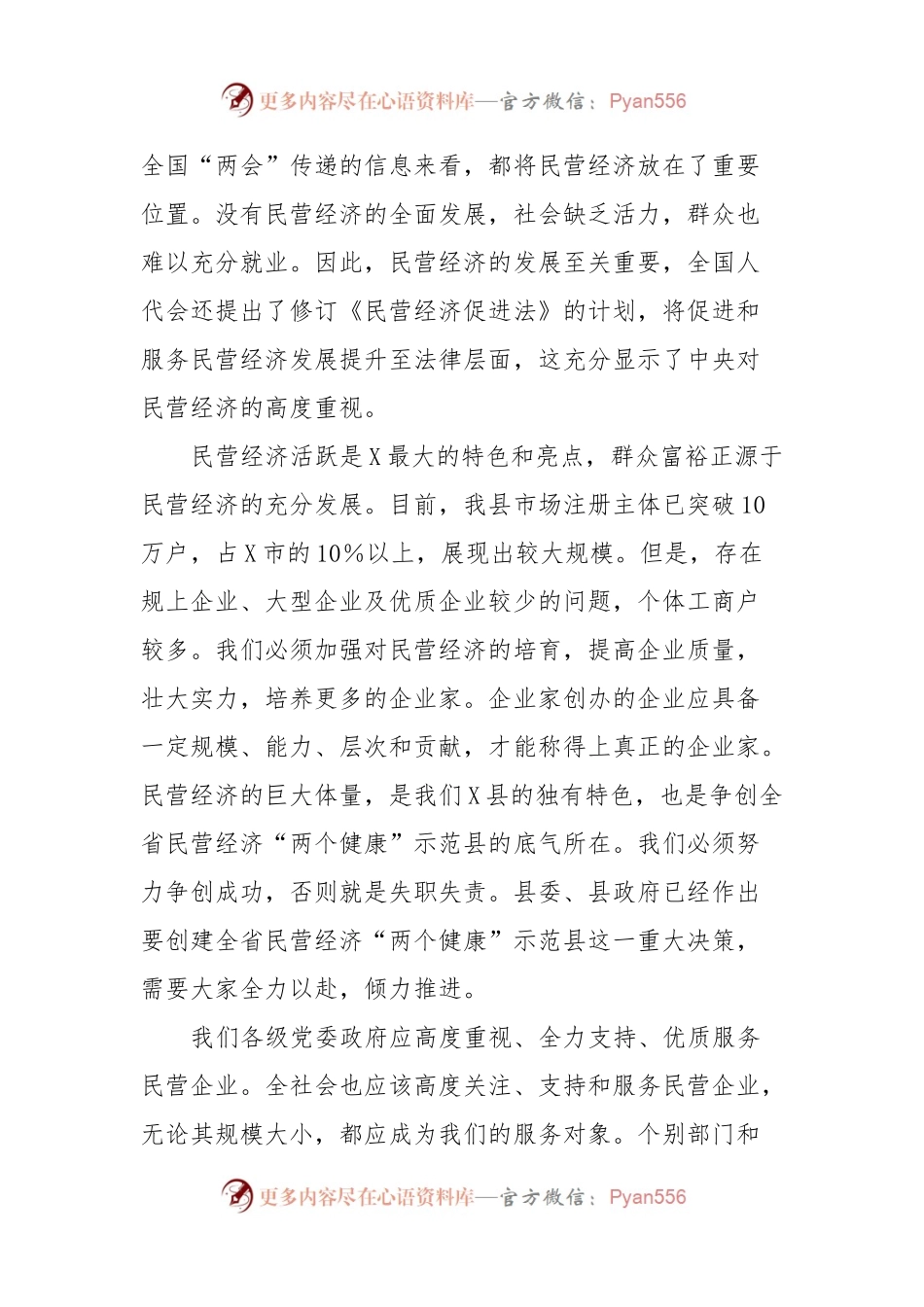 在县政协会议分组讨论上的讲话（民营经济）.docx_第2页