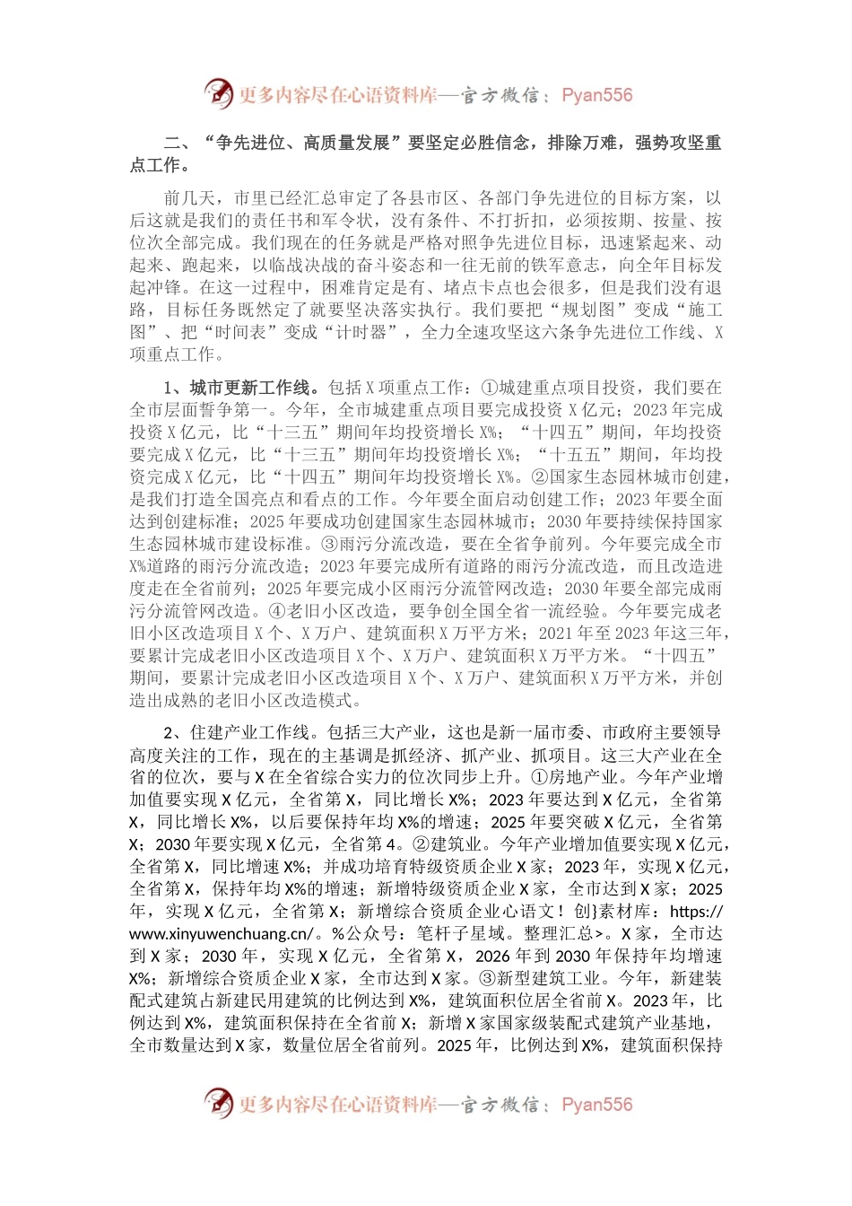 在市直住建系统争先进位高质量发展誓师大会上的讲话.docx_第2页