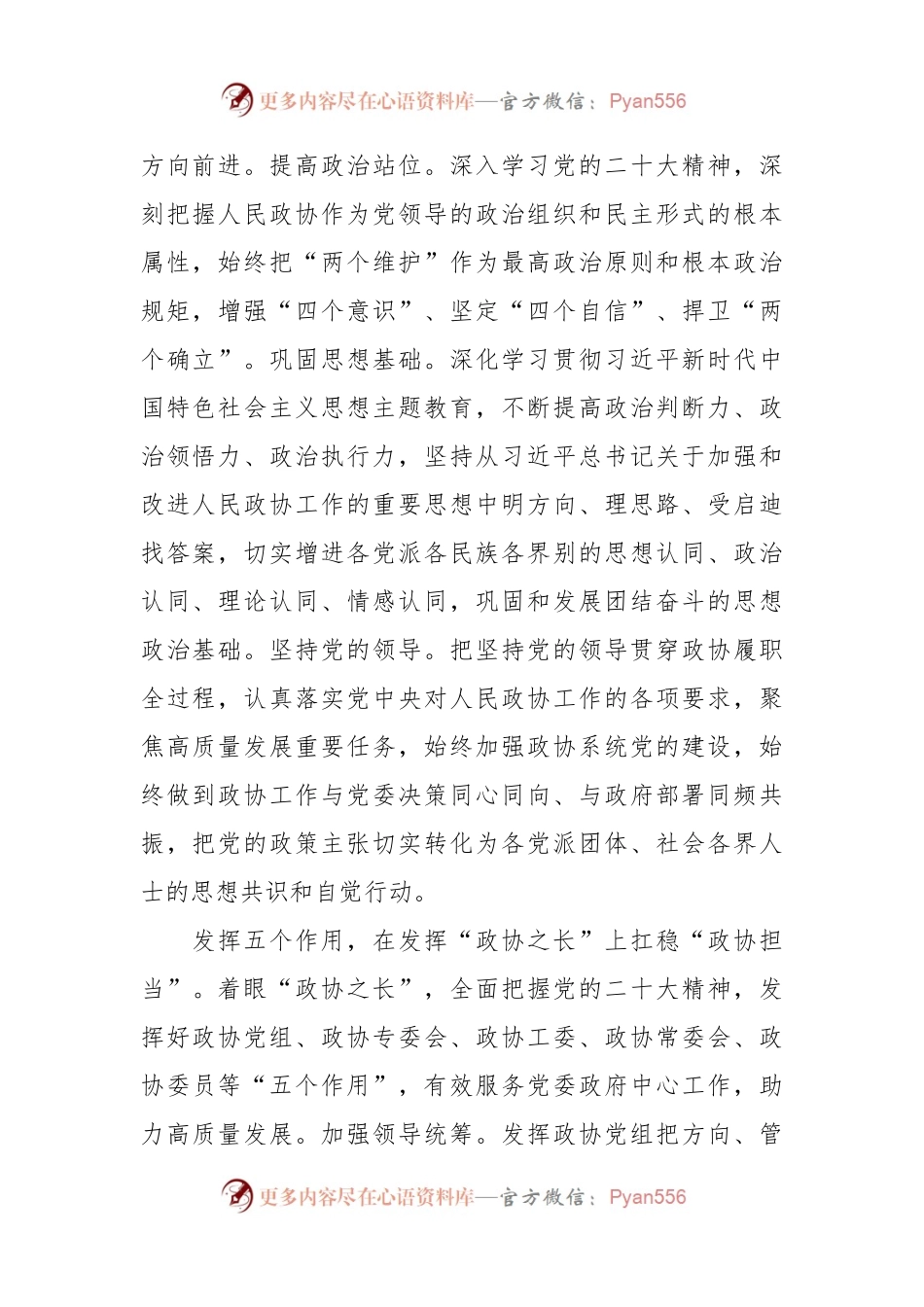 在全市政协年度重点工作推进会上的汇报发言.docx_第2页