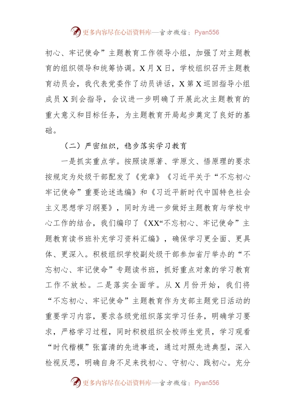 在不忘初心牢记使命主题教育推进会上的讲话.docx_第2页