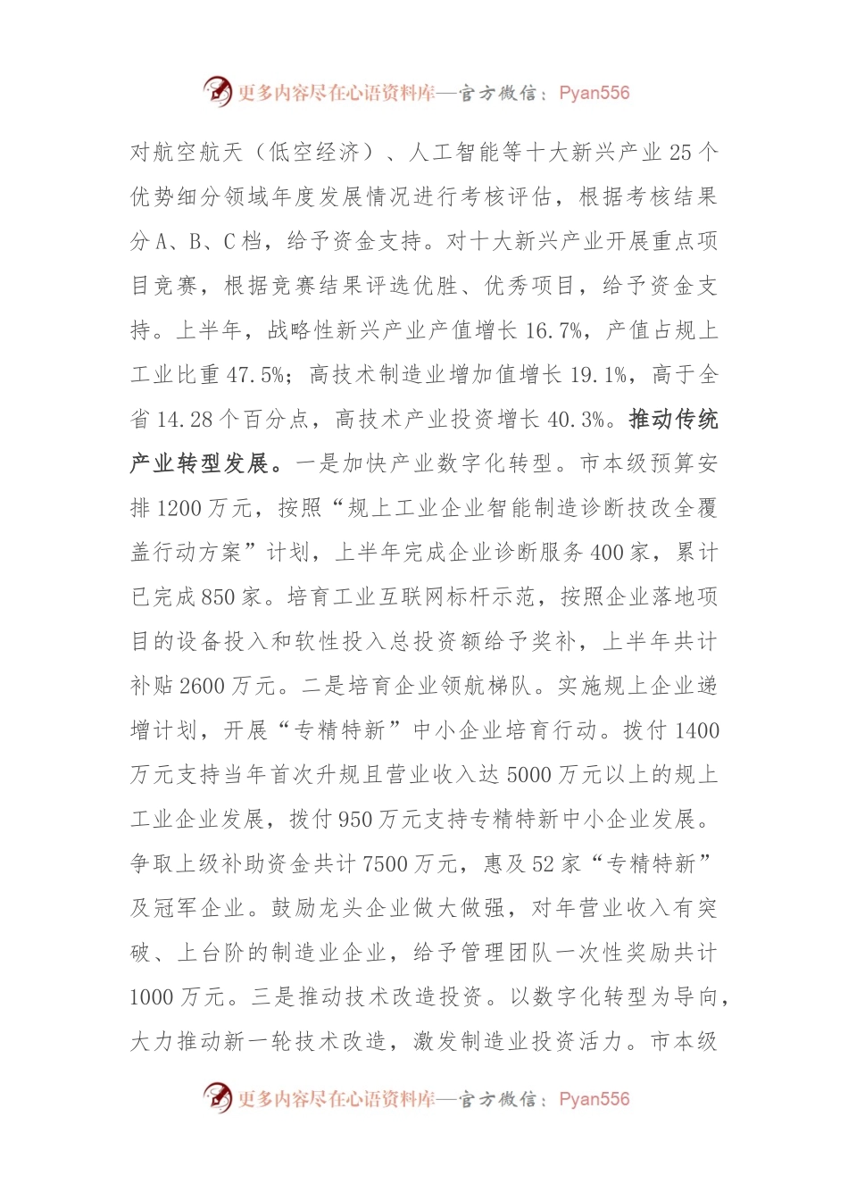 在全市构建现代化产业体系加快推进新型工业化大会上的汇报发言.docx_第2页