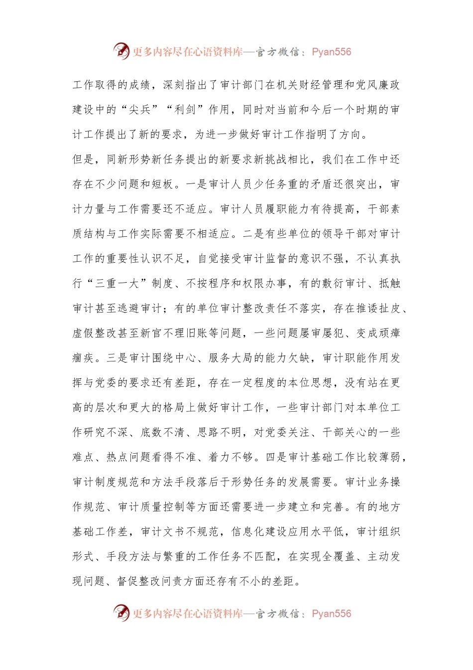 在审计工作会议上的讲话（3）.docx_第2页