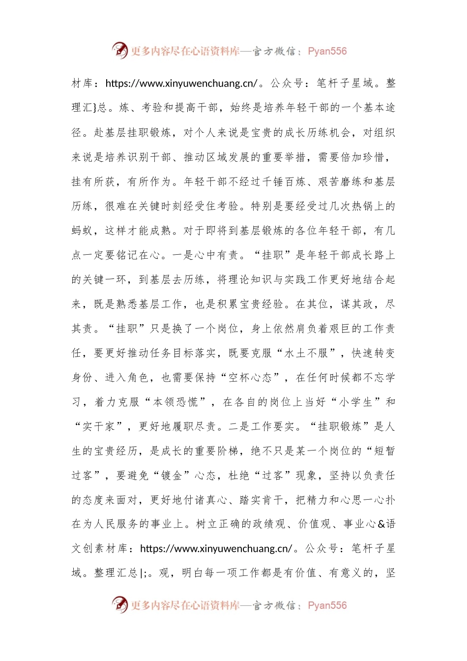 在2024年轻干部挂职锻炼谈话会上的讲话提纲.docx_第2页