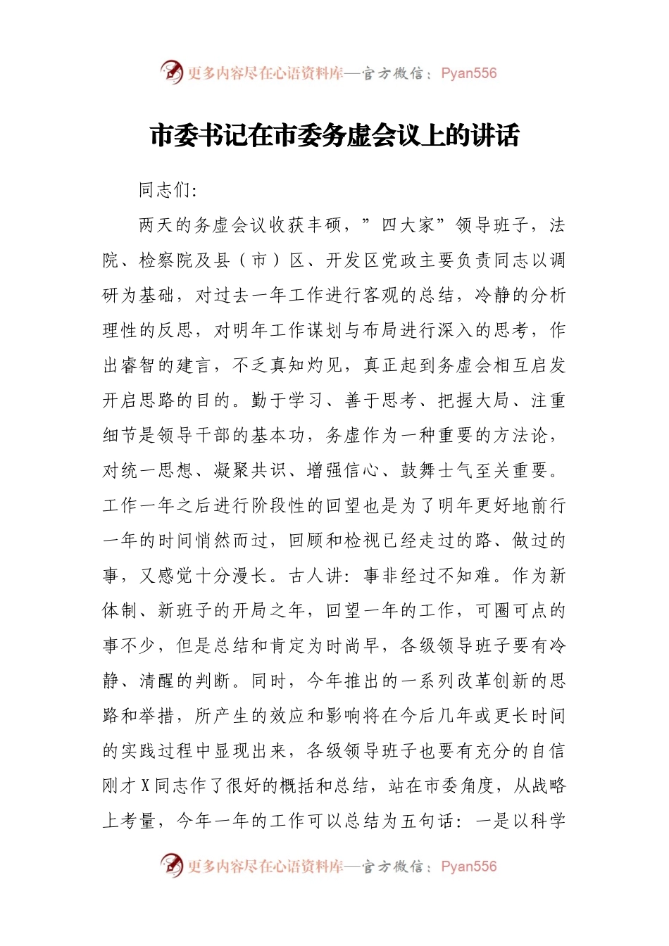 在务虚会议上的讲话.docx_第1页