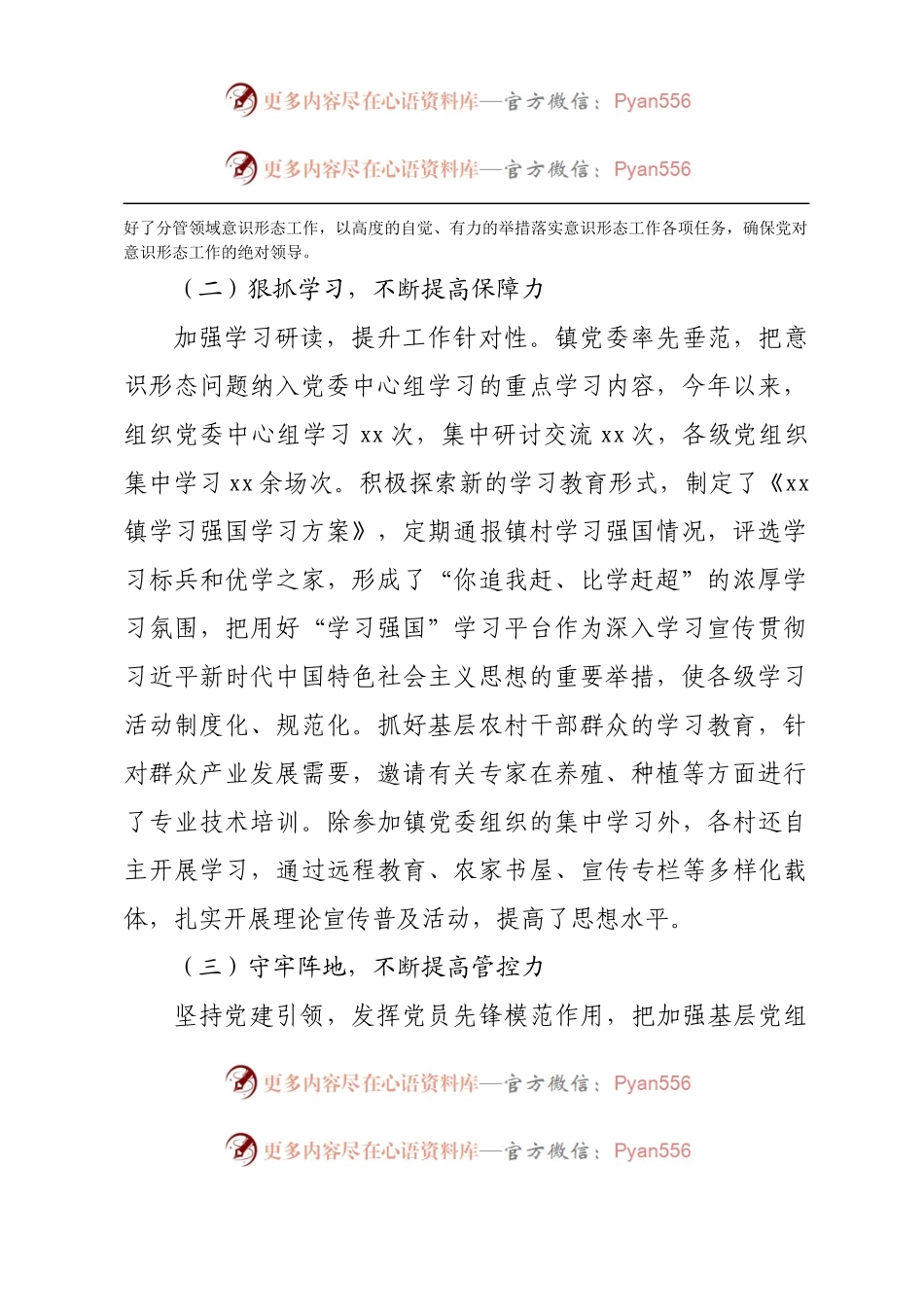 在全市意识形态工作会议上的发言（乡镇）.docx_第2页