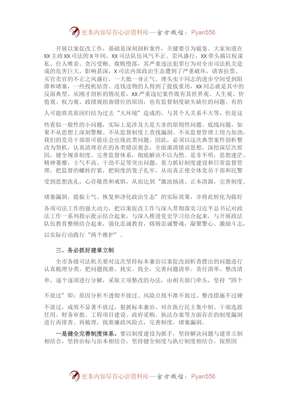 在全市司法机关以案促改典型案件剖析暨警示教育大会上的讲话.docx_第2页