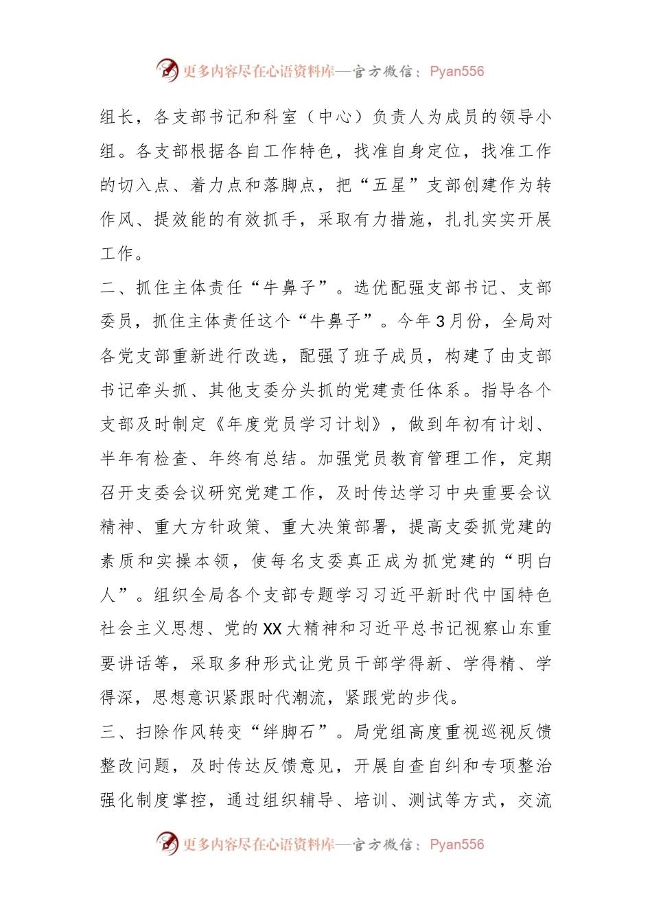 在全市“五星”党支部创建现场推进会上的交流发言.docx_第2页