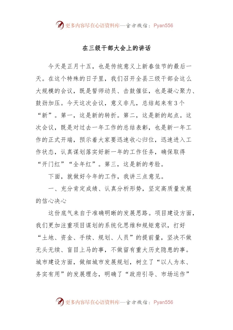 在三级干部大会上的讲话稿.docx_第1页