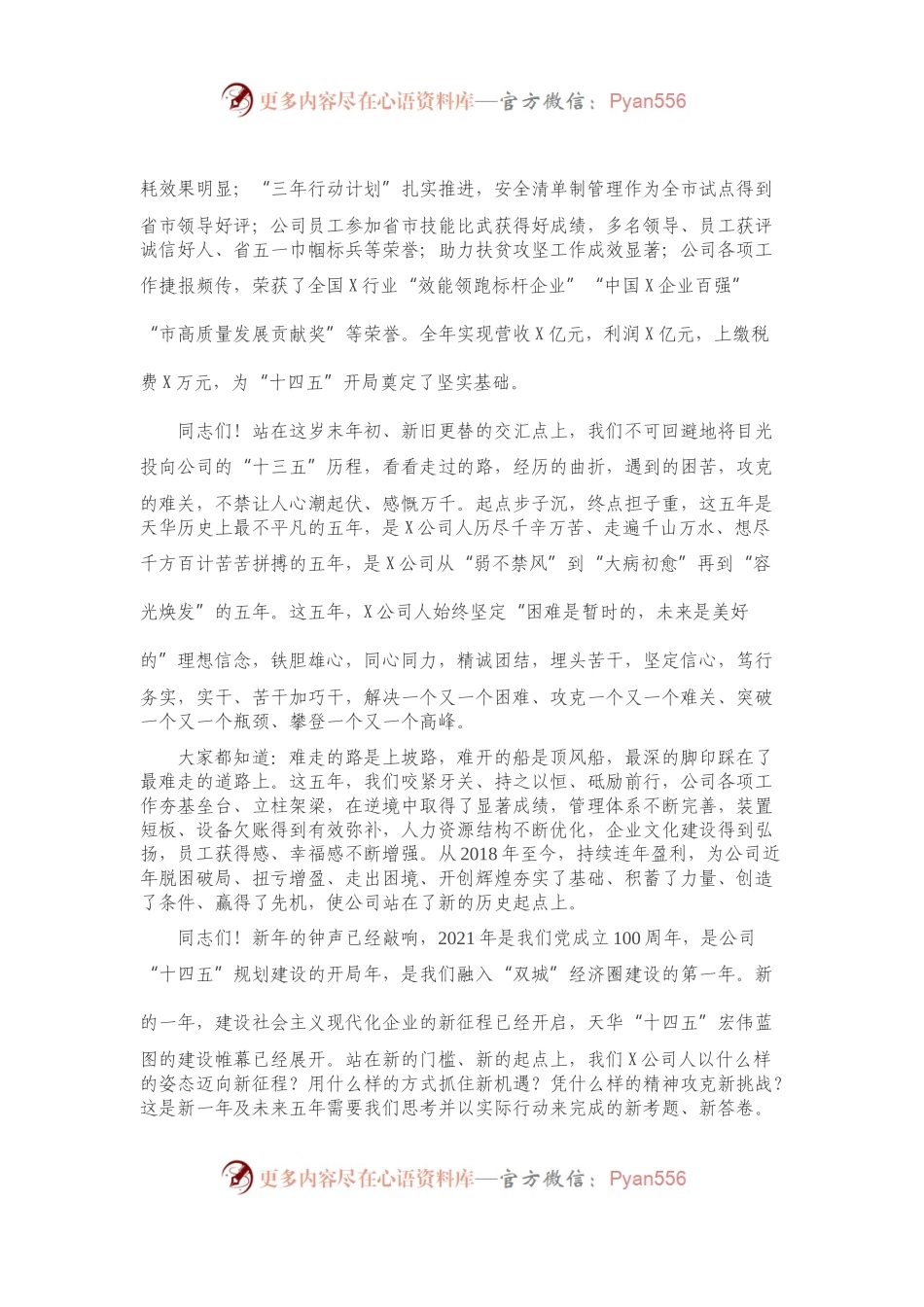 在公司2021年党建工作会暨职代会上的讲话.docx_第2页