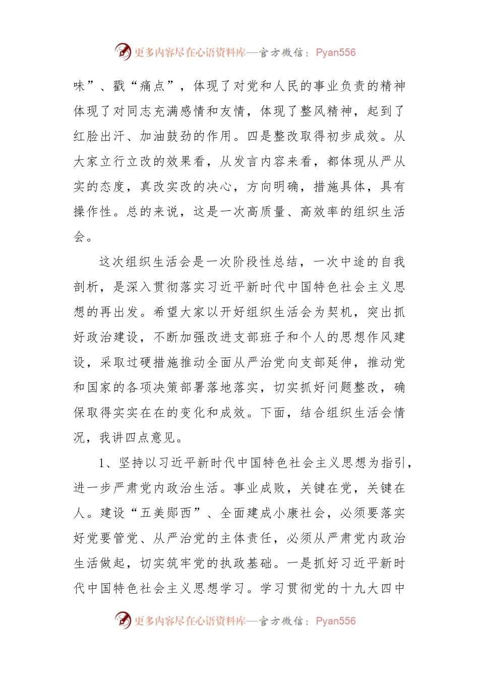 在开展学习贯彻习近平新时代中国特色社会主义思想主题教育组织生活会上的讲话.docx_第2页