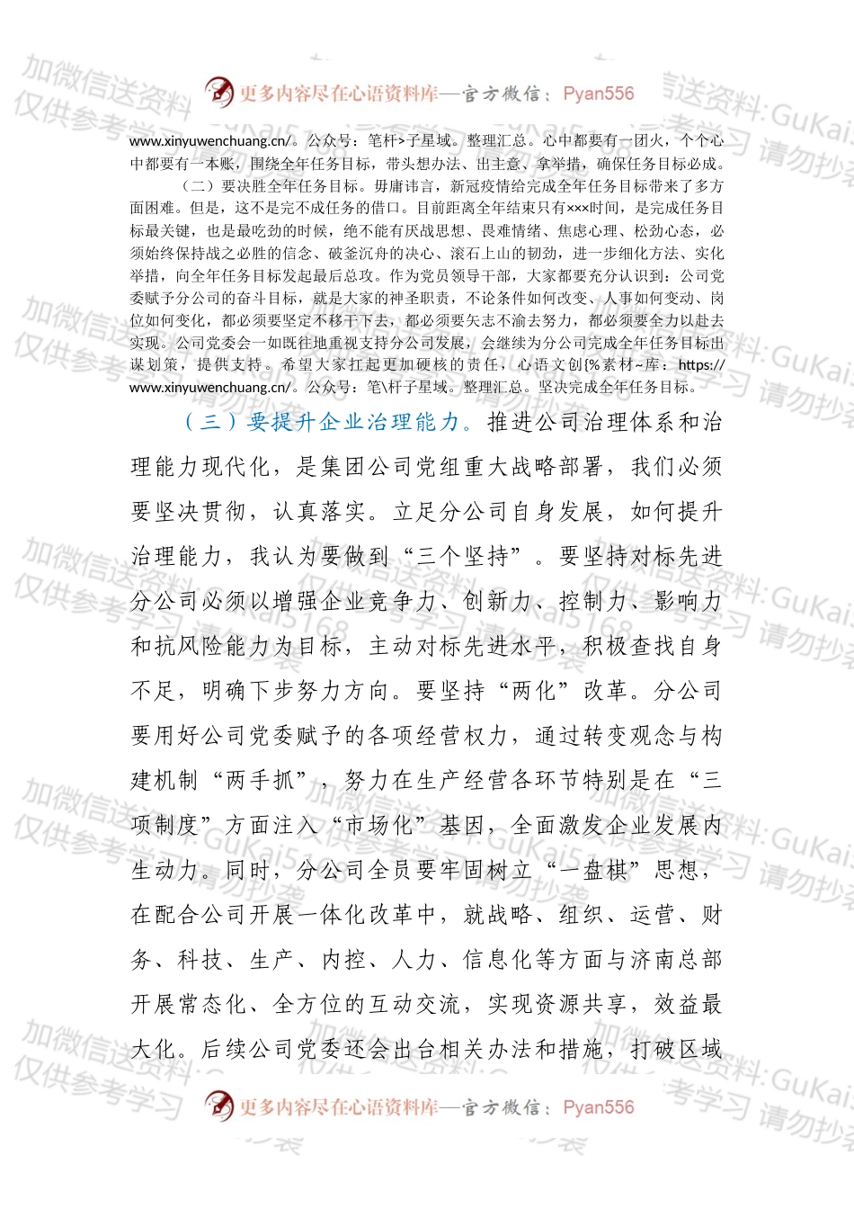 在分公司领导干部大会上的讲话.docx_第2页