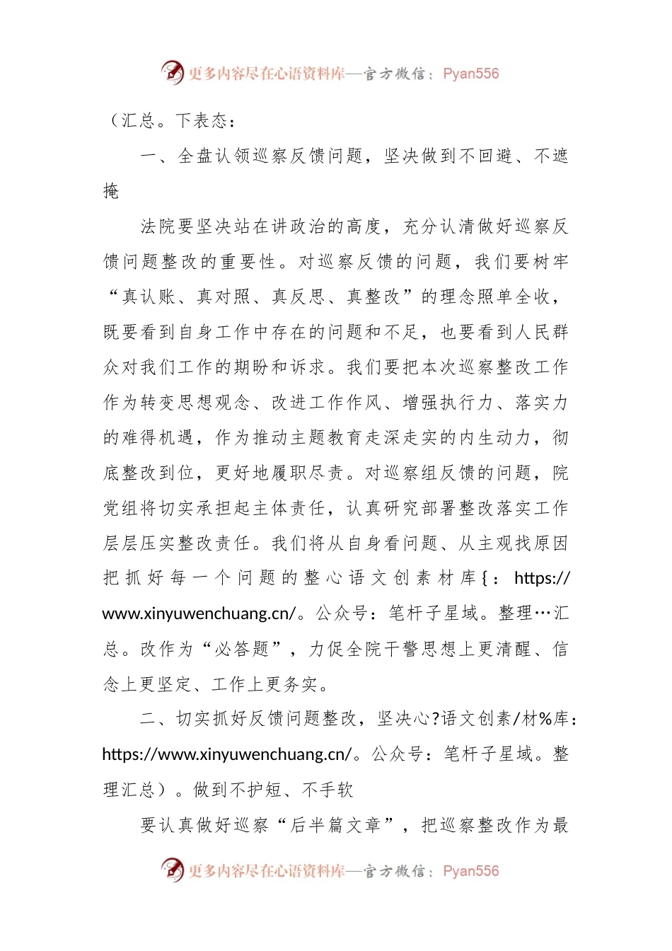 在巡察情况反馈会上的表态发言稿稿.docx_第2页