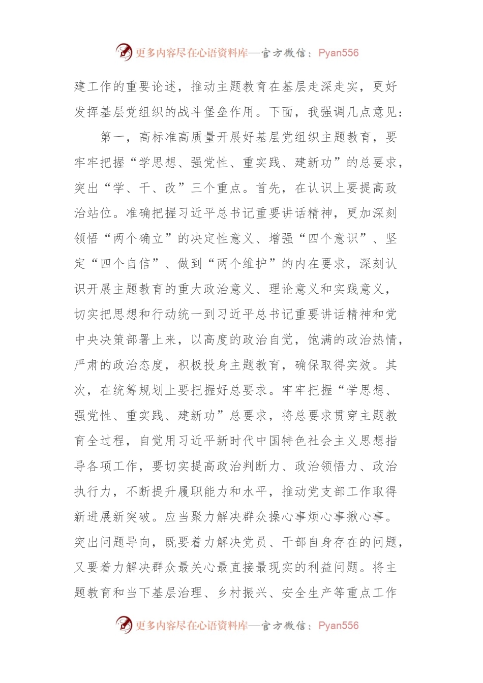 在主题教育调研基层党支部建设工作座谈会上的讲话提纲.docx_第2页