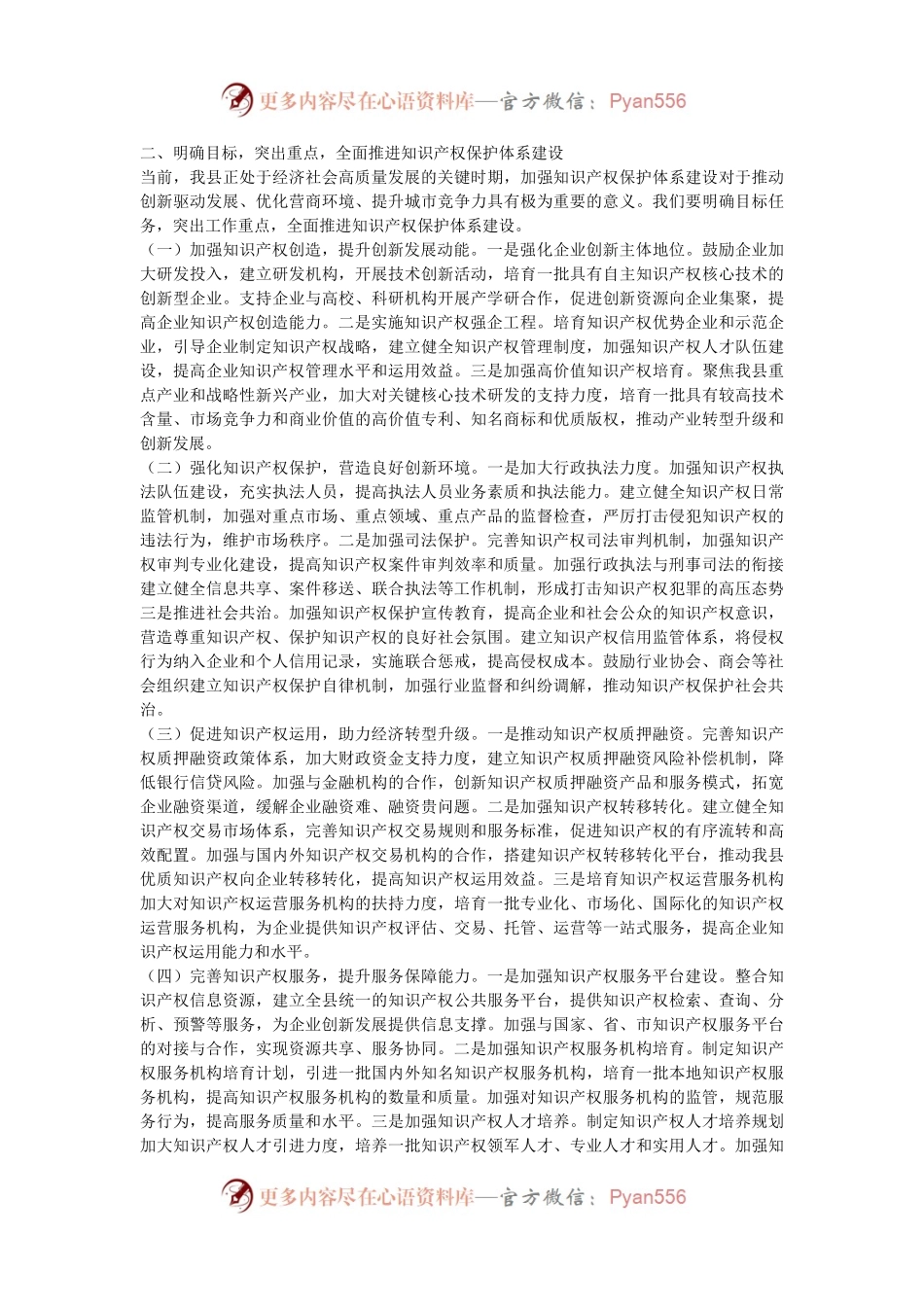 在全县知识产权保护体系建设工作推进会上的讲话.docx_第2页