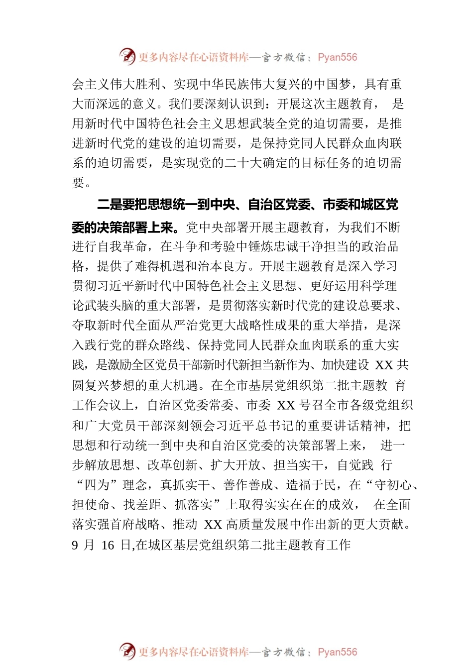 在基层党组织第二批主题教育工作会议上的讲话.docx_第2页