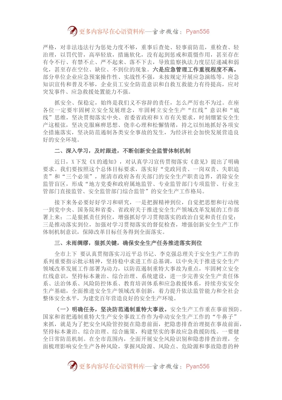 在全市安全生产工作暨市安委会第一次全体（扩大）会议上的讲话.docx_第2页